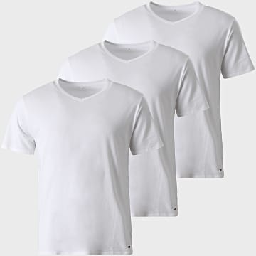 Tommy Hilfiger - Lot De 3 Tee Shirts Col V 3929 Blanc