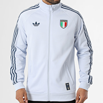 Adidas Originals - Veste Zippée 3 Stripes Italie Originals JY9630 Bleu Clair