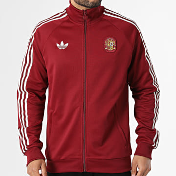 Adidas Originals - Veste Zippée 3 Stripes Espagne Originals JZ2254 Bordeaux