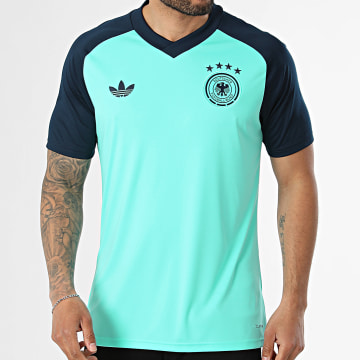 Adidas Originals - Maillot De Foot Allemagne JZ4578 Turquoise Bleu Marine