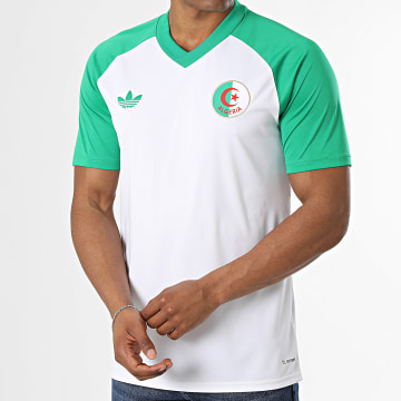 Adidas Originals - Maillot De Foot Algérie JZ0273 Beige Clair Vert