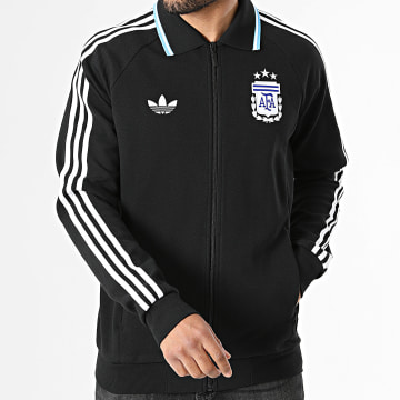 Adidas Originals - Veste Zippée 3 Stripes Argentine Extérieur JZ6287 Noir