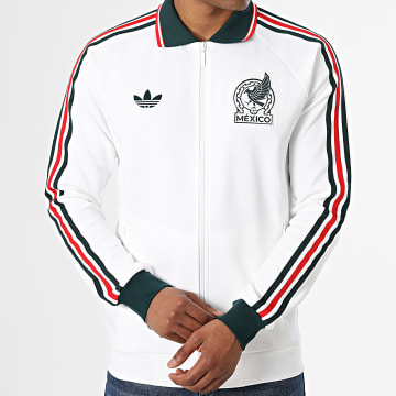 Adidas Originals - Veste Zippée 3 Stripes Mexique Extérieur JZ6462 Beige Clair