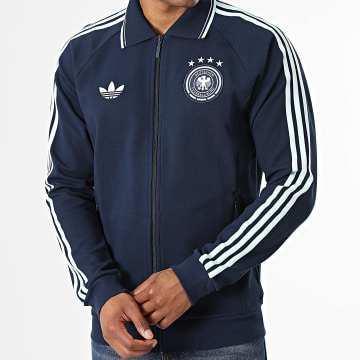 Adidas Originals - Veste Zippée 3 Stripes Allemagne Originals JZ9336 Bleu Marine