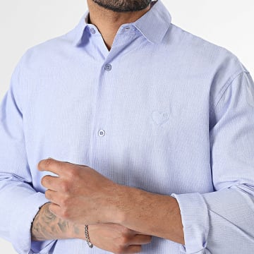 ADJ - Long Sleeve Striped Shirt 520 Light Blue