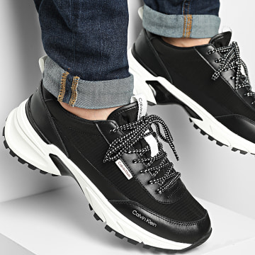 Calvin Klein - Sneakers Hike Runner Casual Leather 2152 Black Bright White