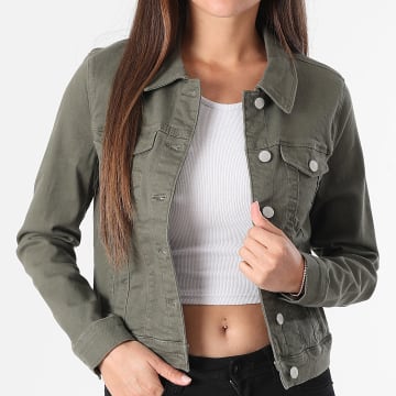 Classic Series - Jass Jean Dames Crop Soya Groen Kaki