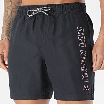 Dragon Ball Z - Pantalón Corto De Baño Outline Buu Negro Rosa