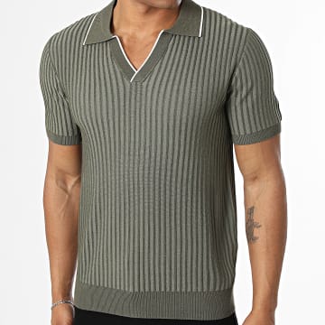 Frilivin - Polo De Manga Corta Rib 602 Verde Kaki