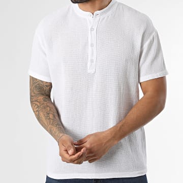 Frilivin - Polo Manches Courtes Col Mao Estival 329 Blanc