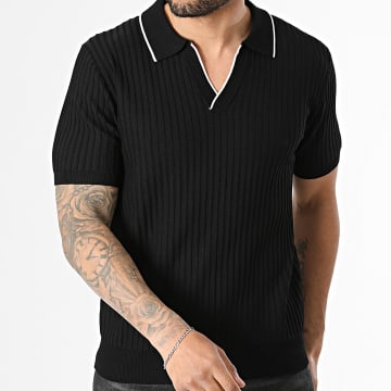 Frilivin - Polo maniche corte costina 601 nero