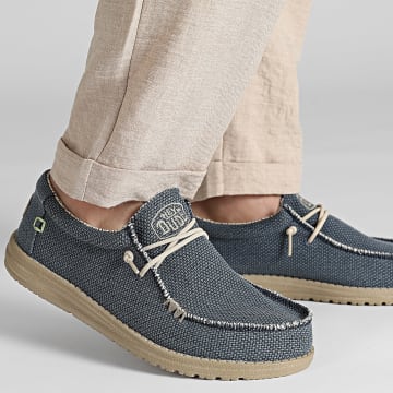 Hey Dude - Mocassini Wally Braided Blu Night