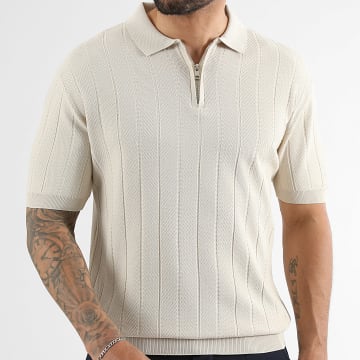 LBO - Polo de punto mangas cortas 0791 Beige