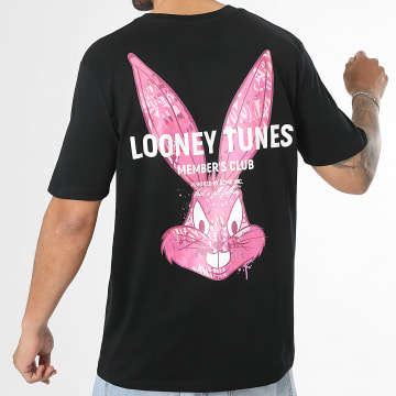 Looney Tunes - Camiseta Oversize Bugs Bunny Graf Pink Negro