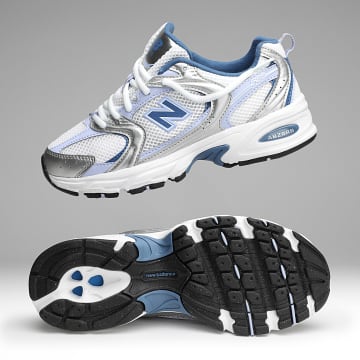 New Balance - Baskets Femme 530 U53052N Silver Metallic