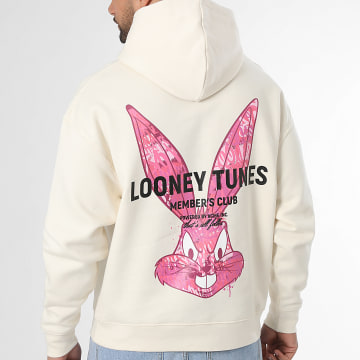 Looney Tunes - Hoodie Relaxed Bugs Bunny Graf Pink Beige Marl