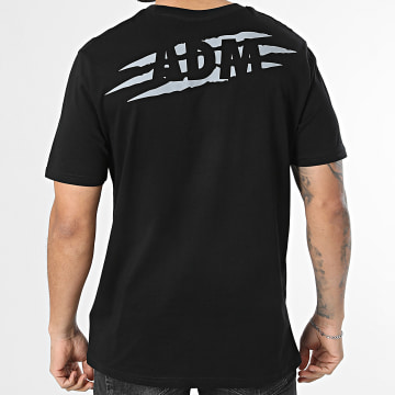 ADM / ADAMANTIUM - T-Shirt Oversized Large Forgé Par Le Charbon Preto Cinza