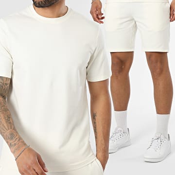 Classic Series - Ensemble Tee Shirt Et Short Jogging Morpheus Beige Clair