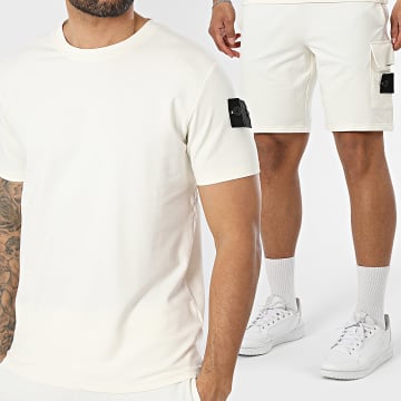 Classic Series - Ensemble Tee Shirt Et Short Jogging Neo Beige Clair