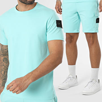 Classic Series - Ensemble Tee Shirt Et Short Jogging Neo Turquoise