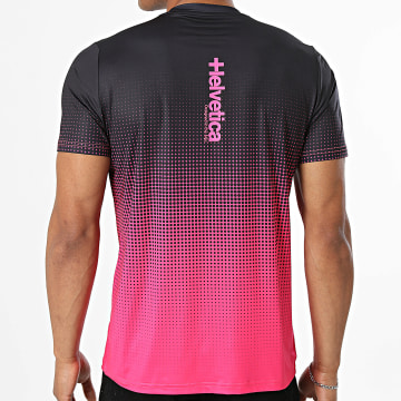 Helvetica - T-Shirt Ivan 12 Fuchsiaroze Zwart