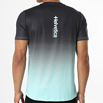 Helvetica - T-Shirt Ivan 12 Turquesa Preto