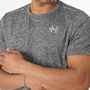 Helvetica - T-Shirt Usain 12 Preto Cinza Mesclado