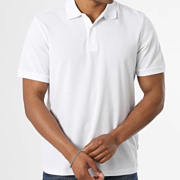 Jack And Jones - Short Sleeved Polo Kane White