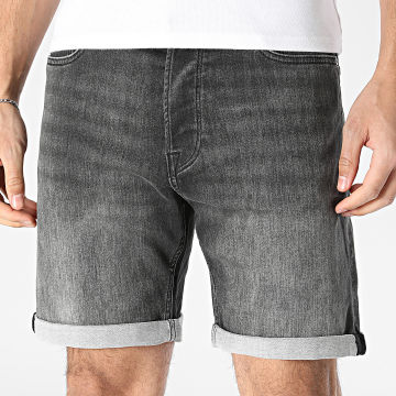 Jack And Jones - Jean Short Rick Icon I.K. Black Heather Grey