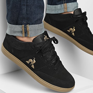 Le Coq Sportif - Zapatillas LCS Derby Suede 2610464 negro oro