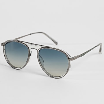 Classic Series - Zonnebril 849 Antracietgrijs Blauw Zilver