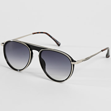 Classic Series - Gafas de sol 849 Negro Plateado
