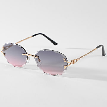 Classic Series - Sonnenbrille 894 Schwarz Rosa Violett Gold Verlaufer