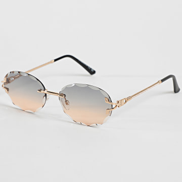 Classic Series - Lunettes De Soleil 894 Noir Orange Doré Dégradé