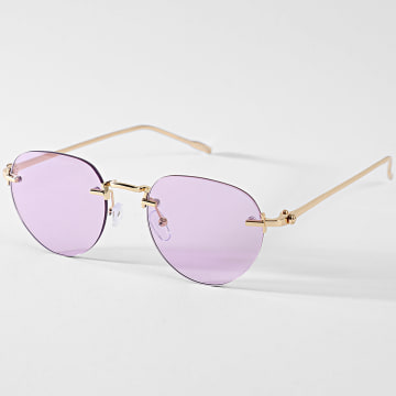 Classic Series - Gafas De Sol 859 Violeta Rosa Dorado
