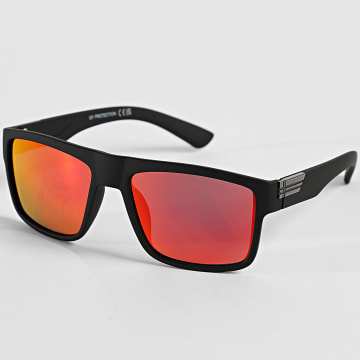 Classic Series - Zonnebril 859 Zwart Rood Iriserend