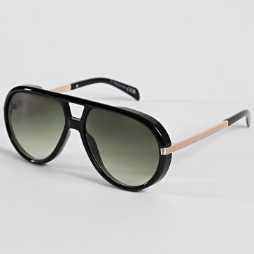 Classic Series - Sunglasses 762 Black Green Gold
