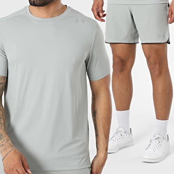 Under Armour - Set T-Shirt Und Jogging-Short Velociti Pro 6009506 6009511 Grau