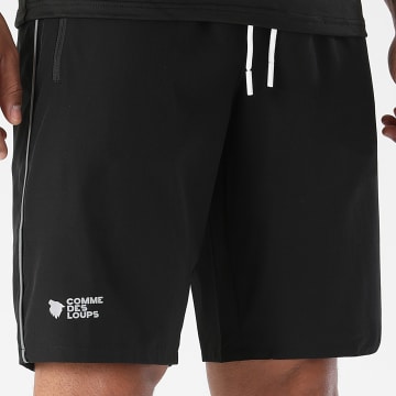 Comme Des Loups - Pantalón Corto de chándal Delta Negro