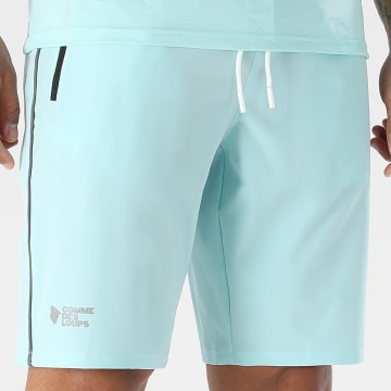 Comme Des Loups - Pantalón Corto de chándal Delta Turquesa
