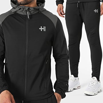 Helvetica - Tracksuit Powell 04 16 Black Anthracite Grey Reflective