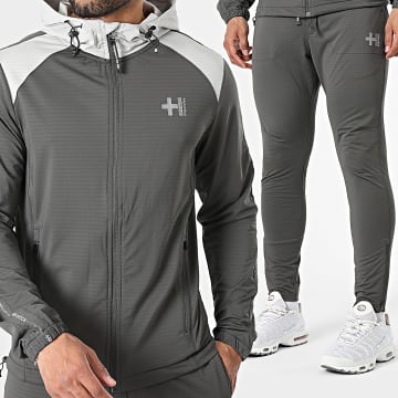 Helvetica - Conjunto De Survêtement Powell 04 16 Cinza Antracite Cinza Claro