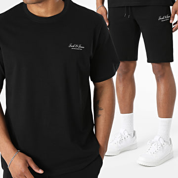 Jack And Jones - Ensemble Tee Shirt Et Short Jogging Archive Graphic Noir