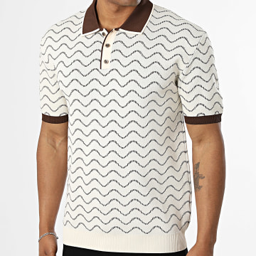 Mackten - Short Sleeve Polo 358 Light Beige Brown