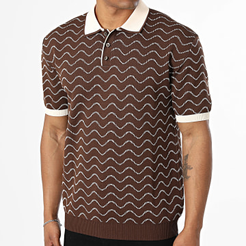 Mackten - Short Sleeve Polo 358 Brown Light Beige