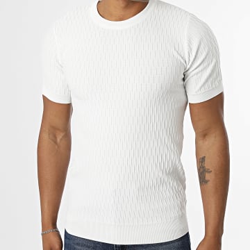 Mackten - Textured Knit T-Shirts O17 White
