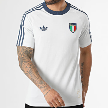Adidas Originals - Tee Shirt 3 Stripes Italie Originals KC6611 Blanc