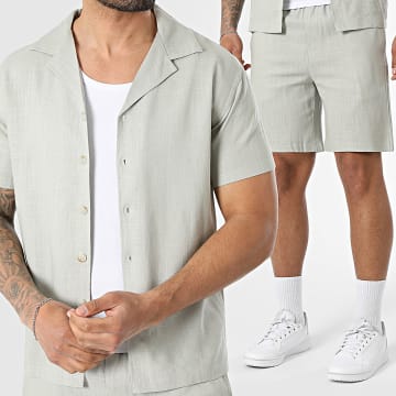Classic Series - Conjunto Camisa Manga Corta Y Pantalón Corto de chándal 526 Gris Claro