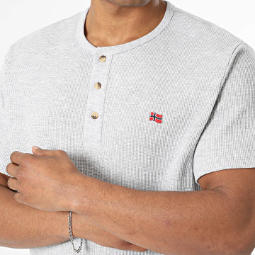 Geographical Norway - T-Shirt Jwaffle Hellgrau Meliert