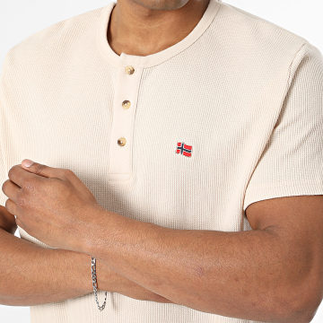 Geographical Norway - T-Shirt Jwaffle Beige